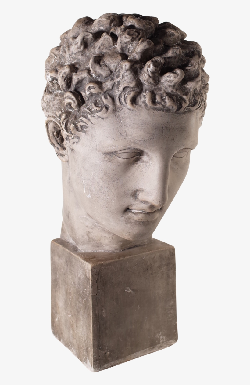 Grand Tour Museum Souvenir Plaster Bust Of David - Museum, transparent png #6037650