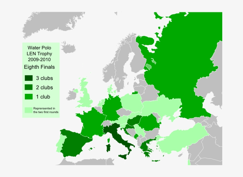 Waterpolo Lentrophy 2009-2010 8thfinals En - Ussr And Satellite States Map, transparent png #6038035