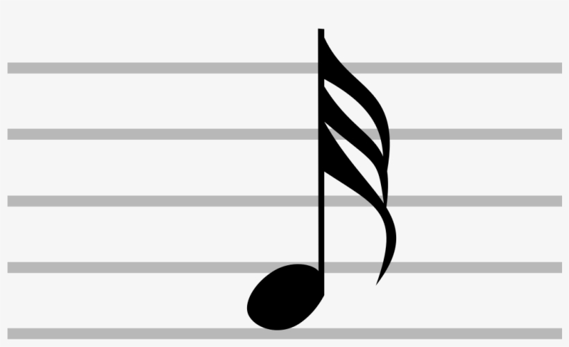 File - Music-thirtysecondnote - Svg, transparent png #6038145