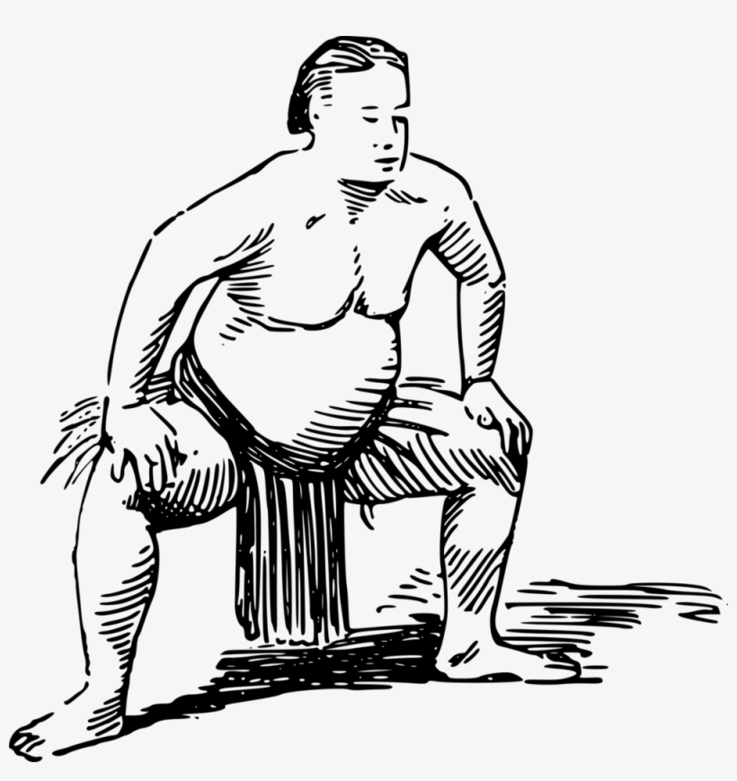 Deadlift Drawing Walking Clip Black And White - Black Singlet Japanese Girl, transparent png #6039045