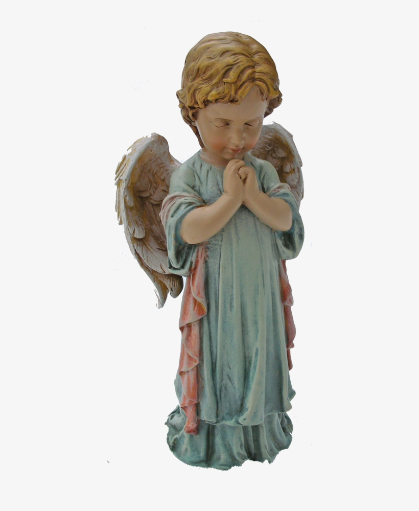 12" Spring Praying Angel - Statue, transparent png #6039081