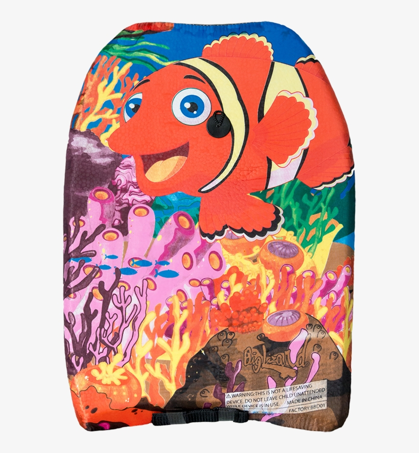 Kids Happy Clownfish Body Boogie Board, $10 - Zeckos Clown Fish In Coral Reef Print Body Board 33, transparent png #6039331