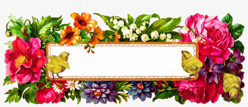 Easter Chicks Flower Label Digital Image, transparent png #6039940