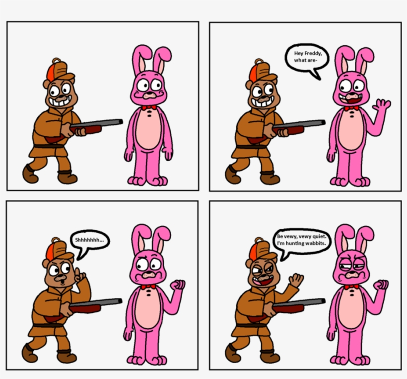 Clipart Black And White Download I M Hunting Wabbits - Hunting, transparent png #6040427