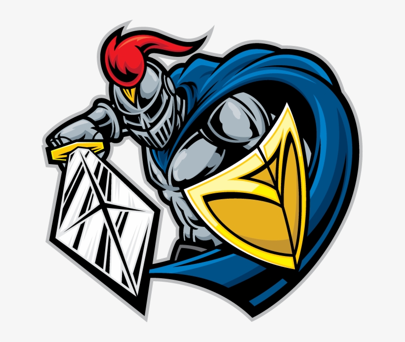 Knight With Sword And Shield - New Jersey City University Mascot, transparent png #6040536