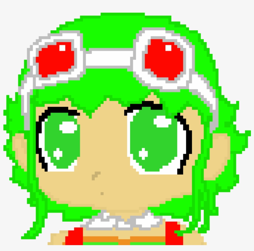 Gumi Megpoid Pixelated Chibi - Pixel Art, transparent png #6041009