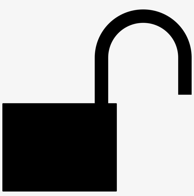 Licker Clipart Open Padlock - Pad Lock Clip Art, transparent png #6042550
