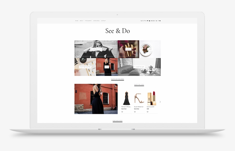See & Do Blogger Template Left Right Layout Custom - Menu Bar, transparent png #6042848
