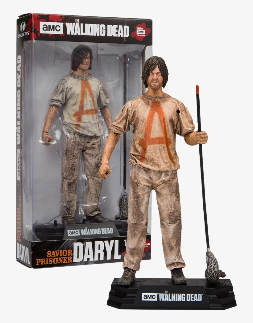 The Walking Dead Tv Series Savior Prisoner Daryl 7 - Walking Dead Savior Prisoner Daryl 7-inch Action Figure, transparent png #6043002