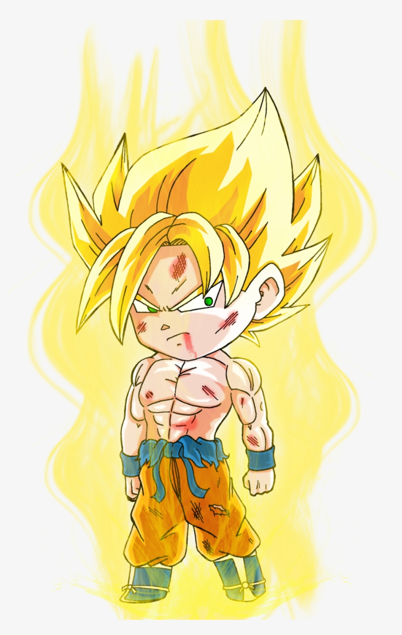 Pra Quem Está Procurando Chibi Do Dragon Ball Em Png - Chibi Goku Super Saiyan, transparent png #6047134