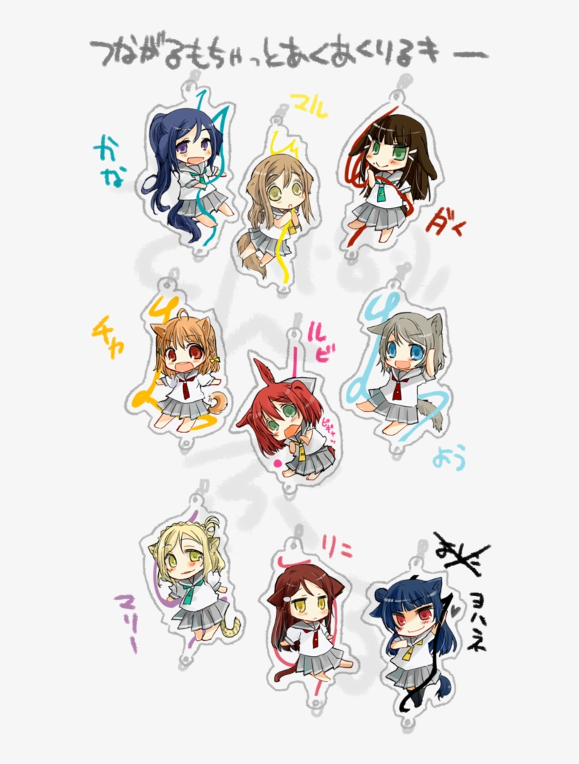 Tsushima Yoshiko & Kotori - Cartoon, transparent png #6047578