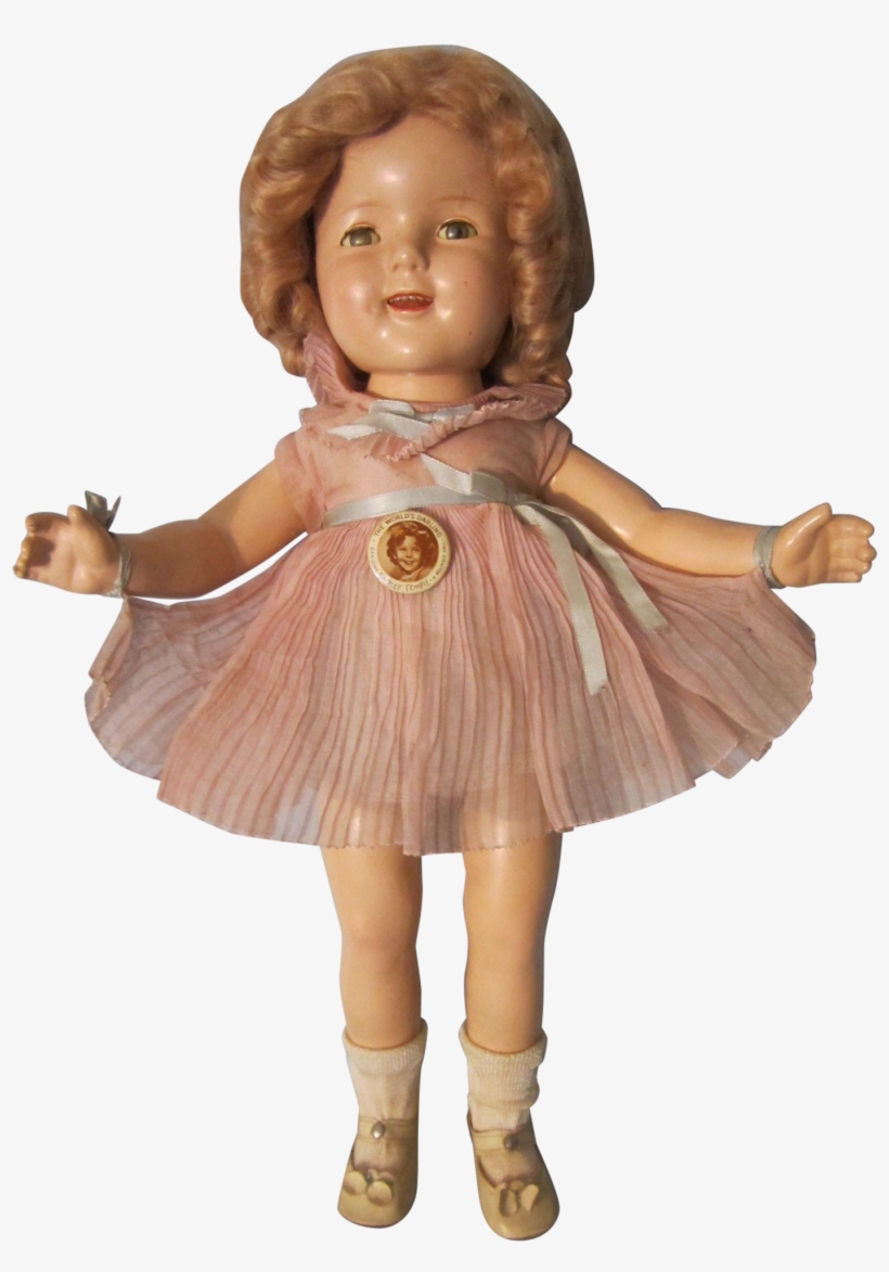 Vintage Ideal 18' Composition Shirley Temple Doll - Doll, transparent png #6047819