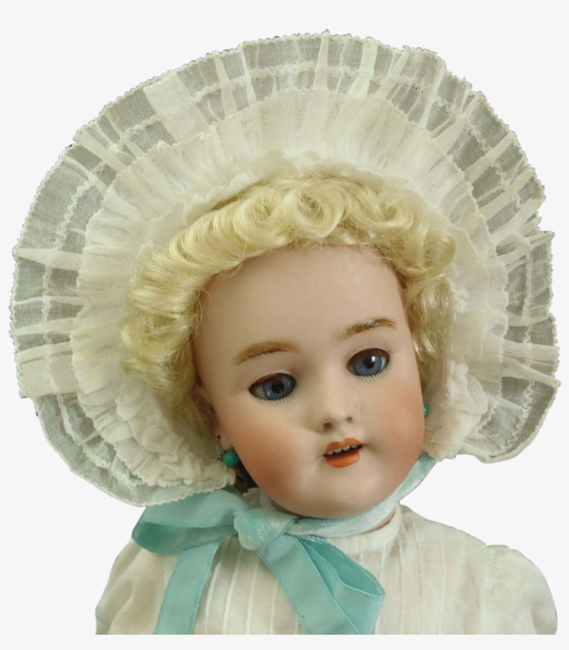 Gorgeous German Bisque C1899 Bébé By Max Handwerck - Doll, transparent png #6048043
