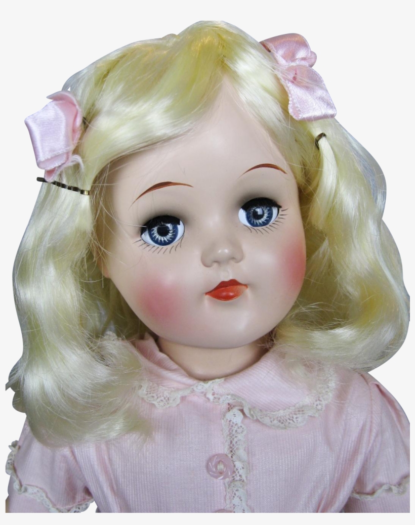 21' Vintage Ideal High Color Toni P-93 Hard Plastic - Doll, transparent png #6048214