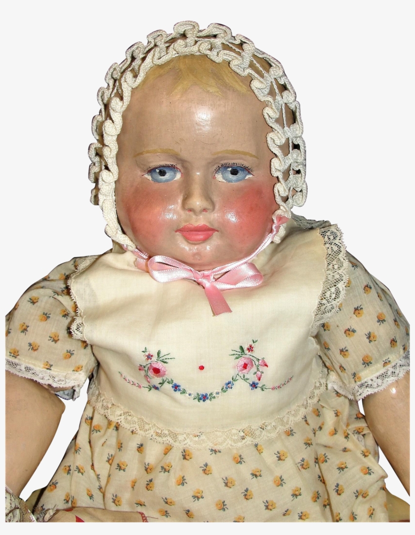 Remarkable Antique 22' Martha Chase Doll - Girl, transparent png #6048379
