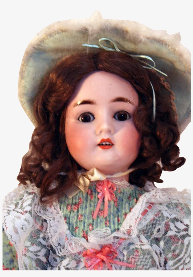 Pansy Iv German Bisque Antique Doll 23” Tall With Mint, transparent png #6048530