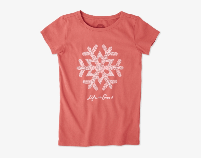 Girls Primal Snowflake Crusher Tee - Active Shirt, transparent png #6048594