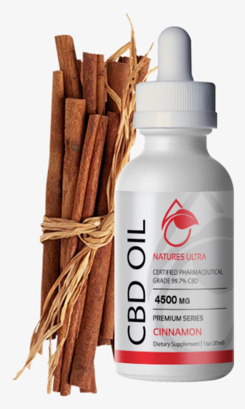 Cinnamon Cbd Oil, Premium Series By Nature's Ultra - Cinnamon, transparent png #6048949
