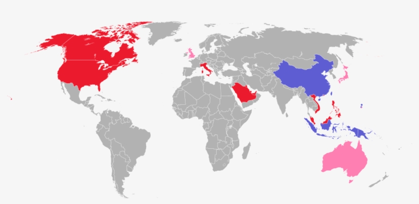 India To New Zealand Map, transparent png #6049217