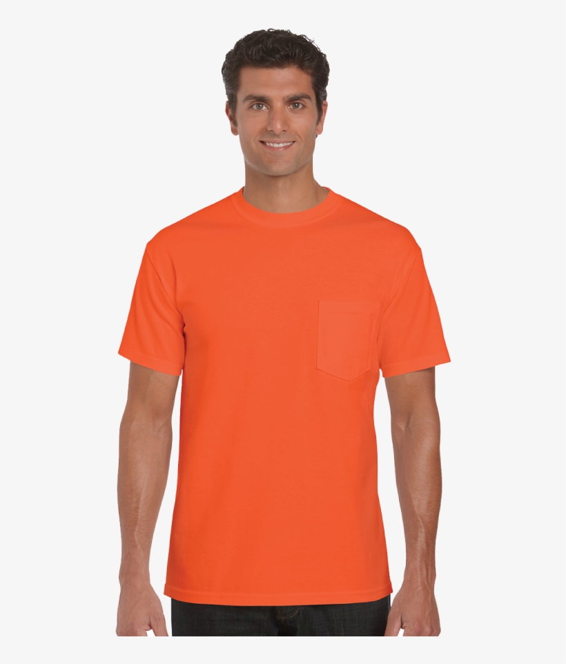 Garment - Red Orange T Shirt Template, transparent png #6049553