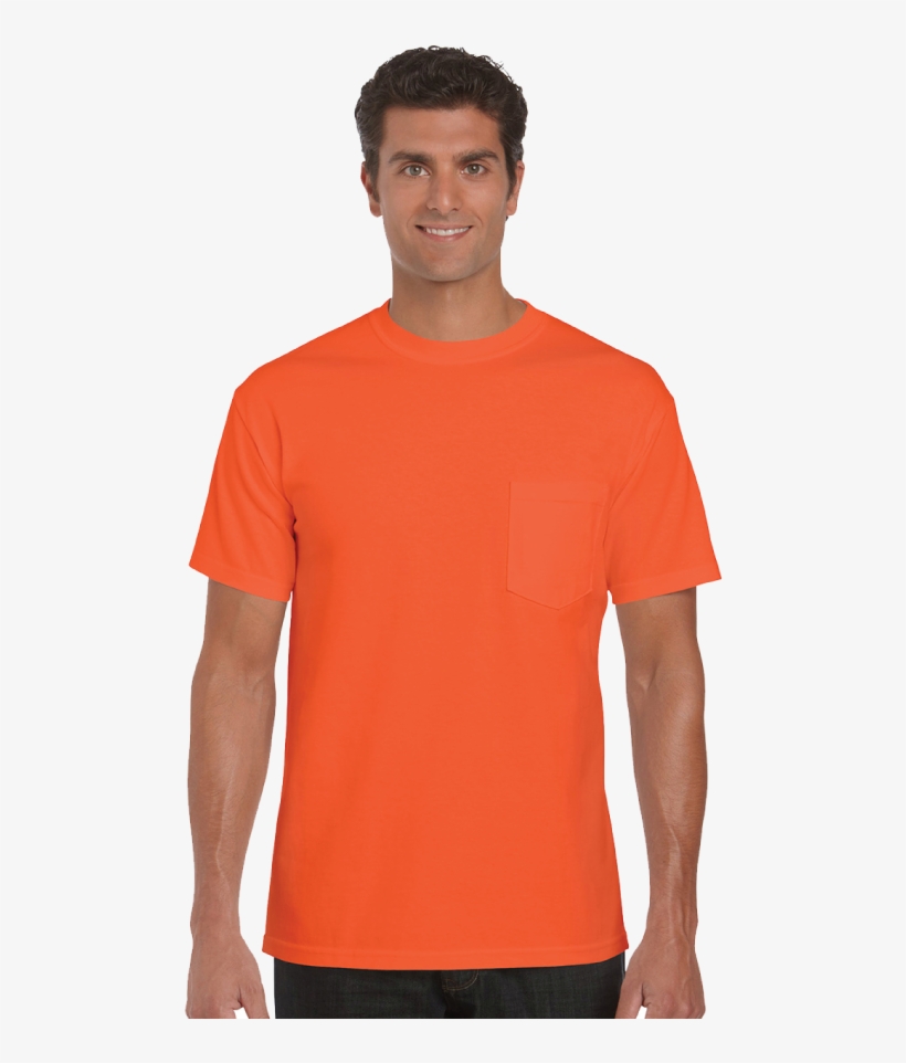 red orange t shirt