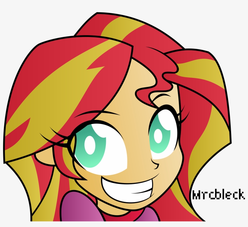 Big Smile By Mrcbleck Big Smile By Mrcbleck - Sunset Shimmer, transparent png #6050187