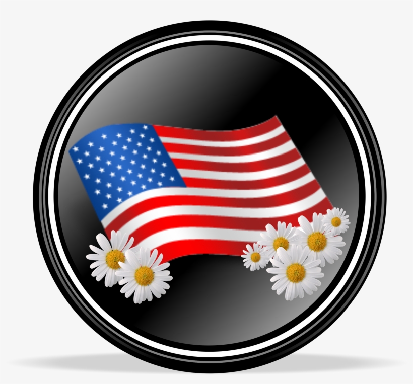 Download Graphic Royalty Free Stock Free Memorial Cliparts - Usa Flag Icon, transparent png #6050665