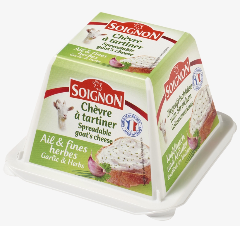 Pyramide Chevre Garlic & Herbs / Merci Chef - Soignon, transparent png #6050949