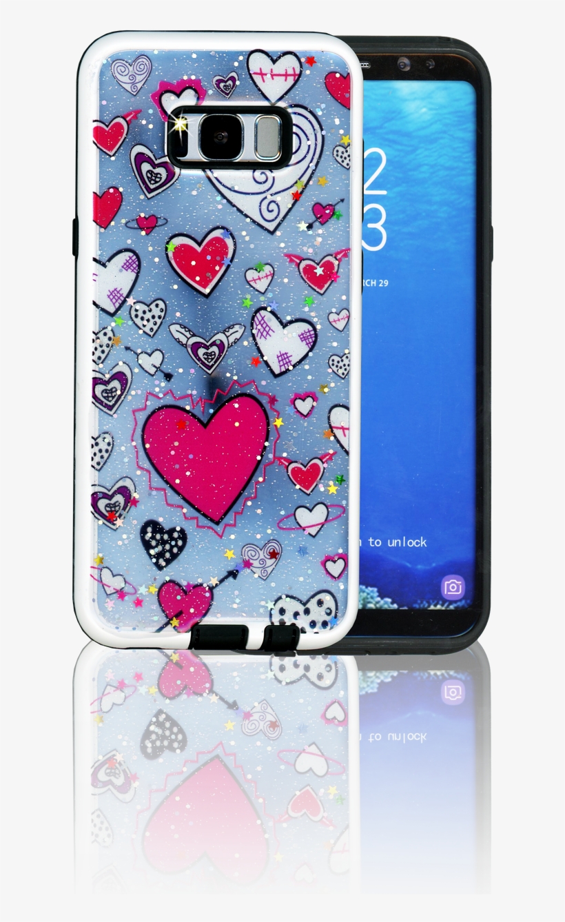 Samsung Galaxy S8 Plus Mm 3d Heart - Mobile Phone Case, transparent png #6050950