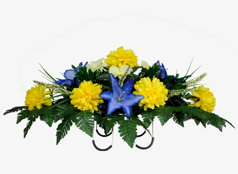Yellow Mums & Blue Stargazer Lily - Flower, transparent png #6050951