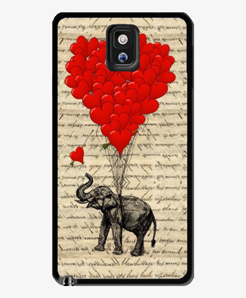 Elephant And Heart Samsung Galaxy S3 S4 S5 Note 3 Case - Elephant And Heart Samsung Galaxy J7 Case, transparent png #6051147