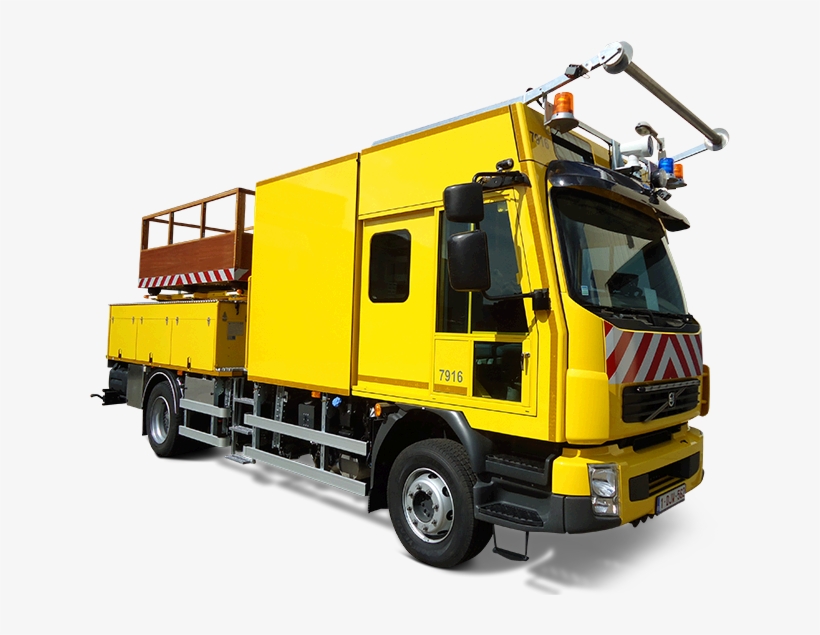 Hilton Scissor Lift With Lorry - Trailer Truck, transparent png #6051539