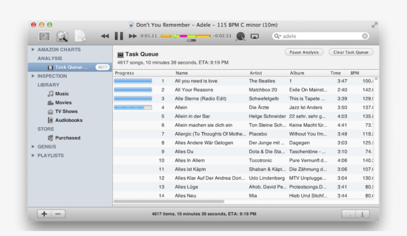 Analysing A Collection In Beatunes - Beatunes, transparent png #6052038
