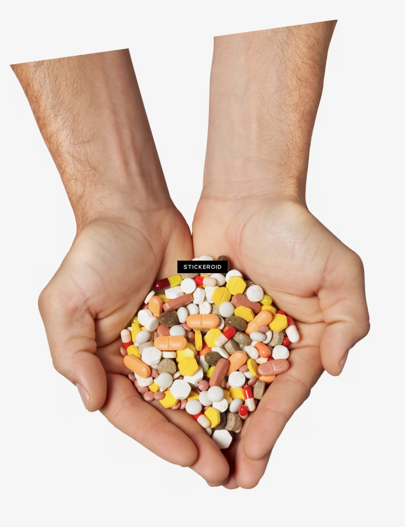 Pills - Medicine Hands Png, transparent png #6052560
