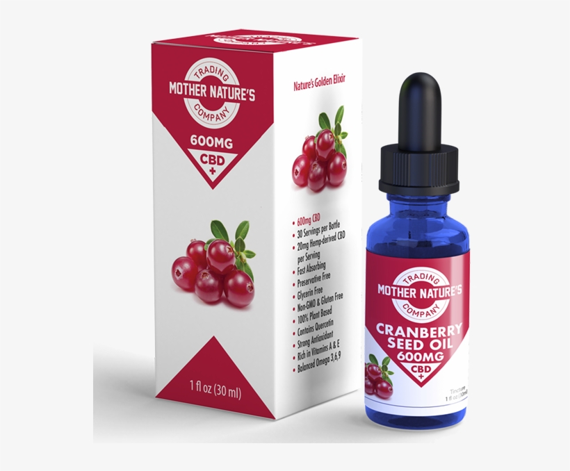 Cranberry Seed Oil Cbd 1oz/30ml Dropper Bottle - Frutti Di Bosco, transparent png #6052805