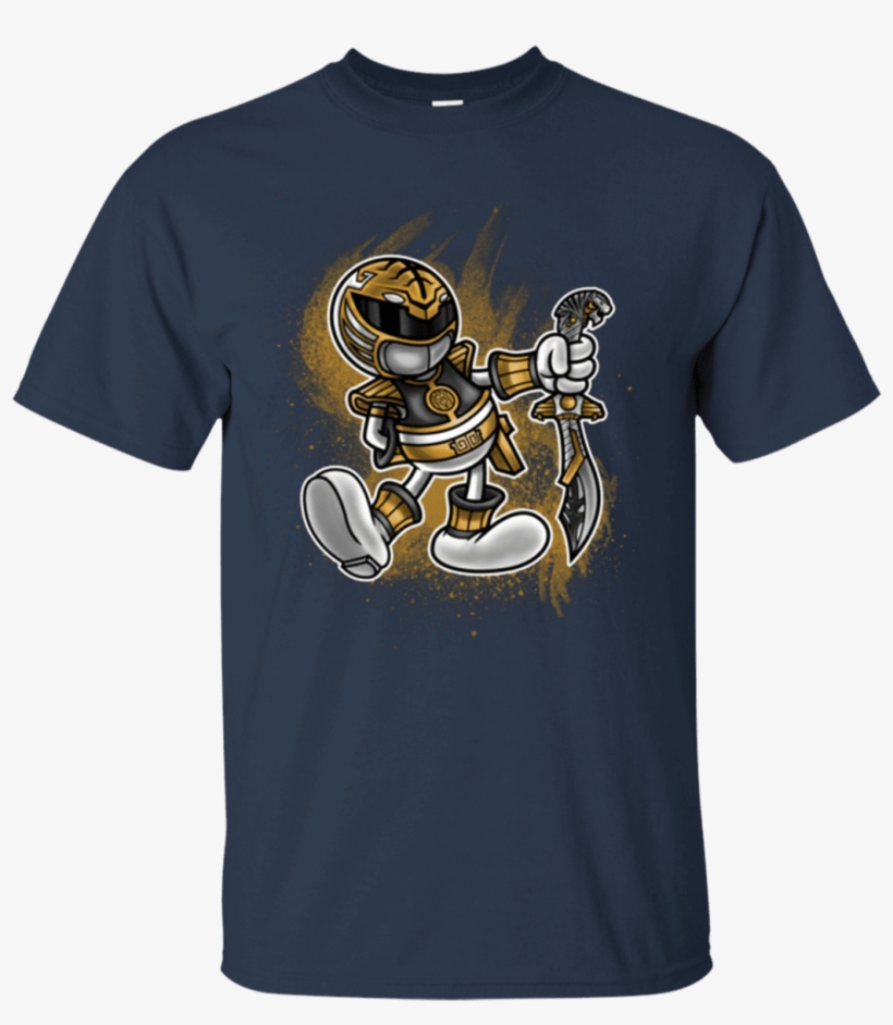 White Ranger Artwork T-shirt - All Might Gym Shirt, transparent png #6053149