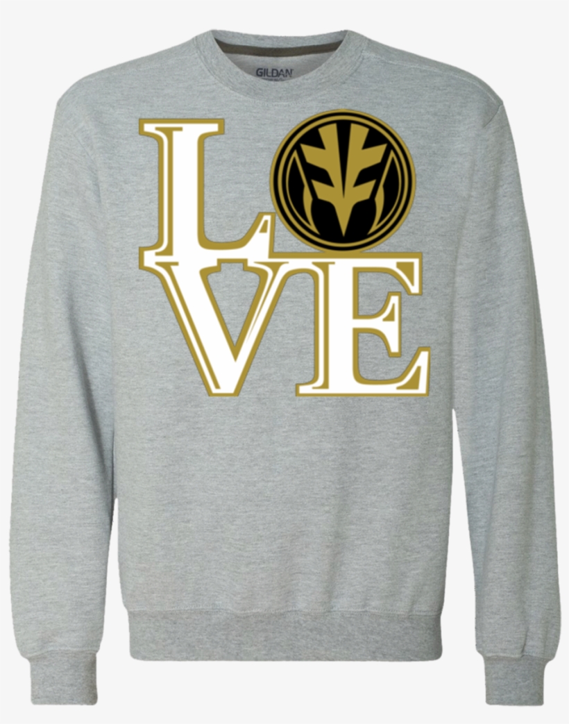 White Ranger Love Premium Crewneck Sweatshirt - Badass Superhero Heavyweight Crewneck Sweatshirt 9, transparent png #6053498