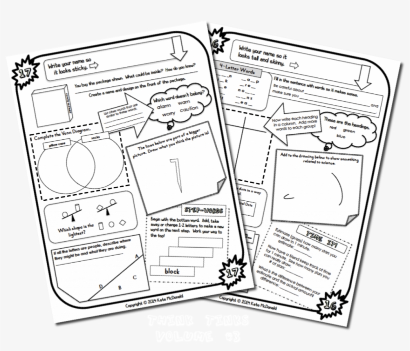 Think Tinks - Flexible Thinking Activity, transparent png #6054237