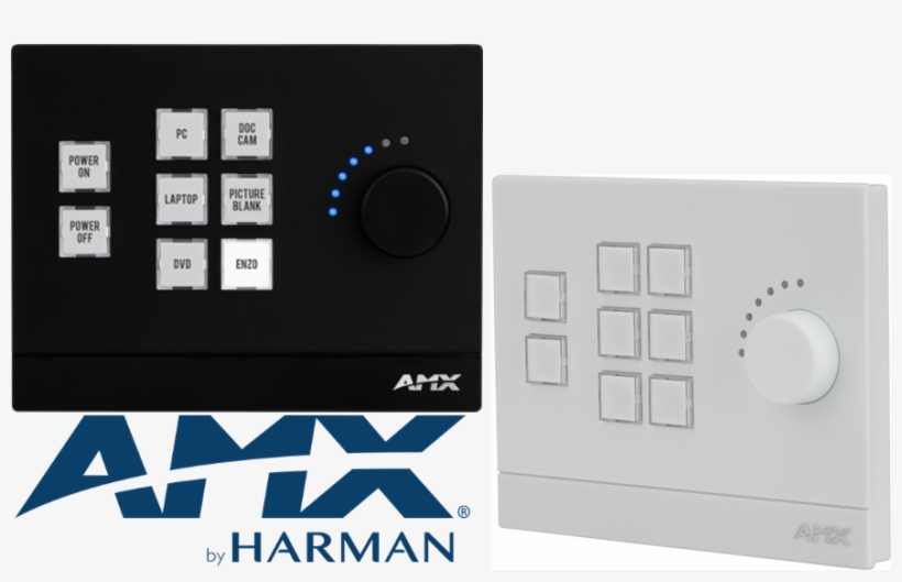 Massio® 8 Button Controlpad With Volume Knob - Amx Massio Mcp-108 - Button Panel, transparent png #6054835