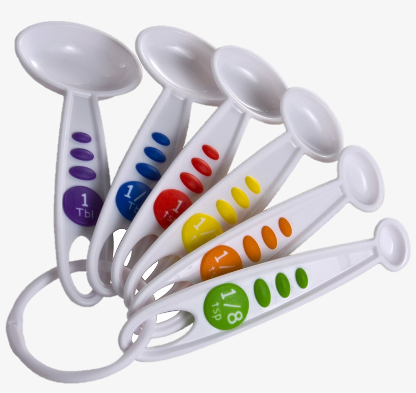 Six Piece Measuring Spoon Set, transparent png #6055586