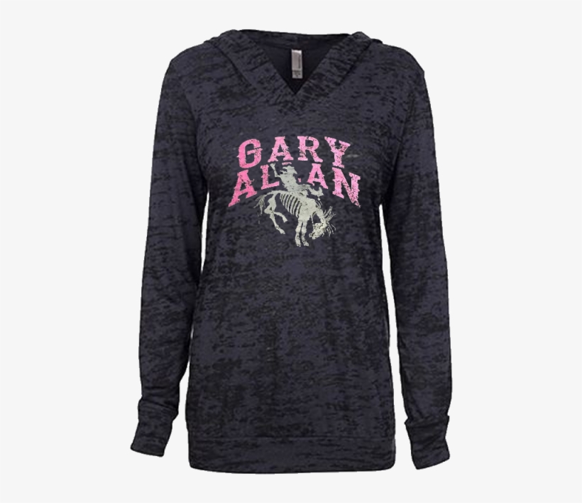 Gary Allan Ladies Black Burnout Hoodie - Gary Allan, transparent png #6055961