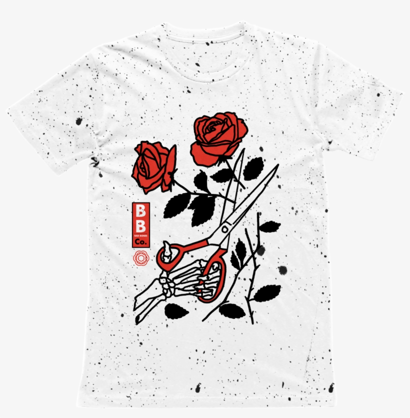 Speckled Cut Rose Tee - Active Shirt, transparent png #6056437