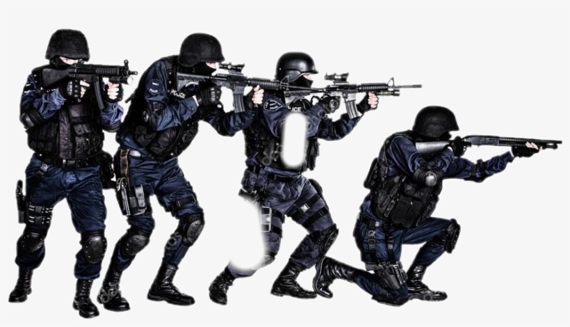 Swat Team Silhouette, transparent png #6056547