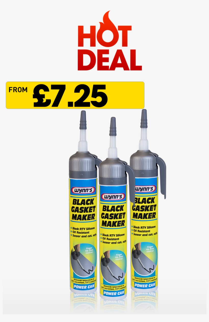 Wyn57680 - Wynns Black Gasket Maker 200ml, transparent png #6058375