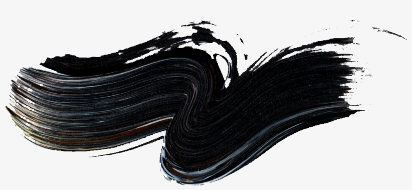 Black Paint Stroke Png - Black Paint Brush Strokes, transparent png #6058675