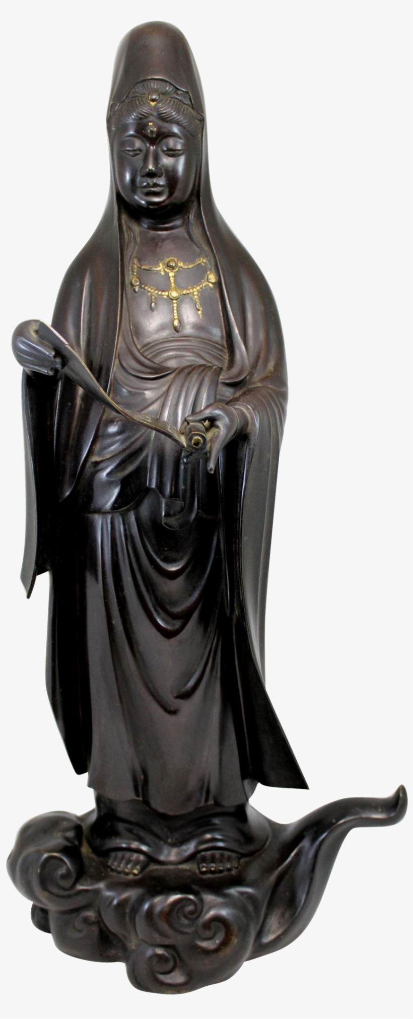A Beautiful Japanese Meiji Patinated Cast Bronze Figure - Statue, transparent png #6058999