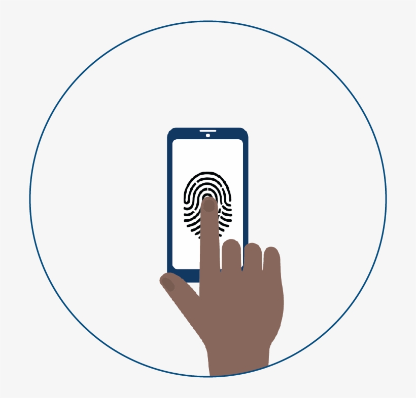 Use Touch Id To Unlock Your Wallet - Circle, transparent png #6060658