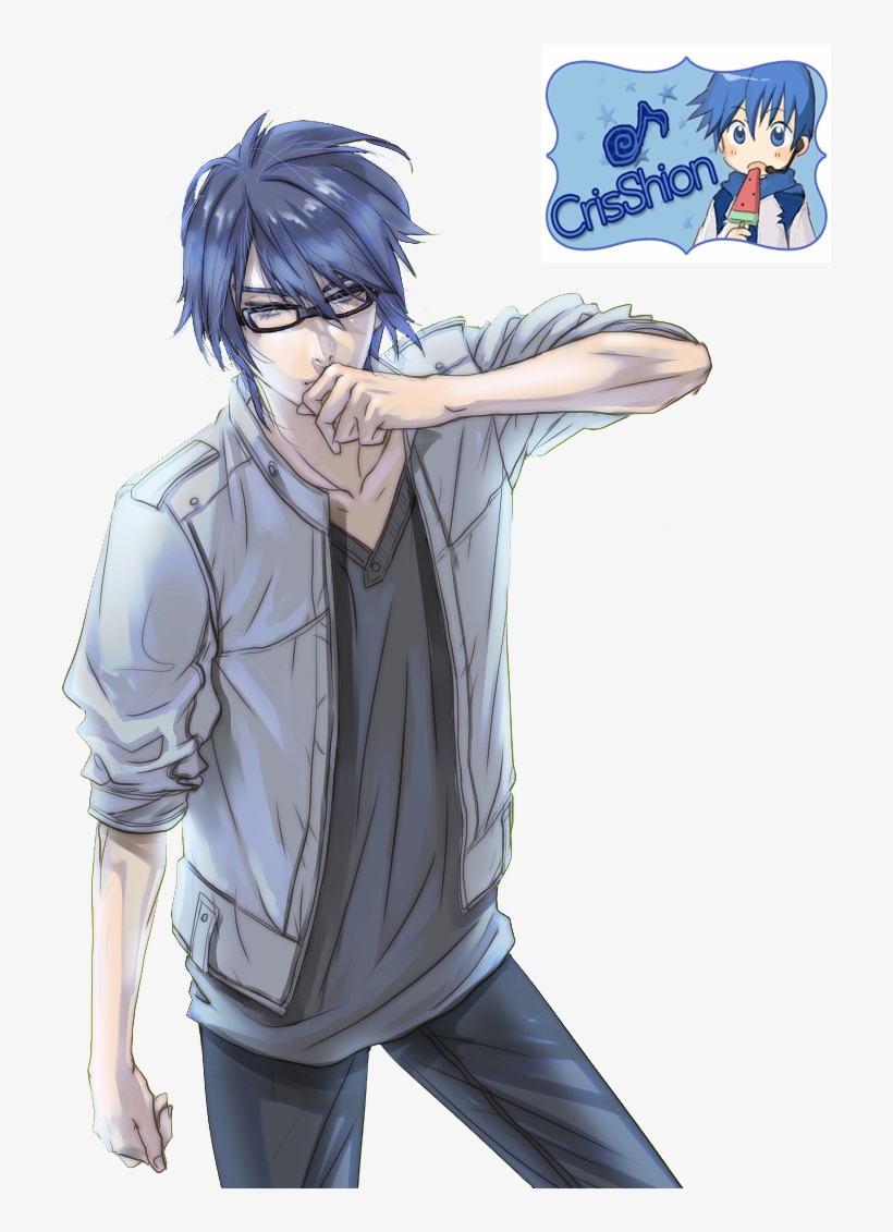 Original Character~ - Kaito Con Lentes, transparent png #6060716