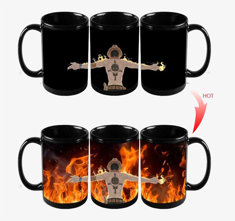 Ace Color Changing Mug - One Piece Coffee Mug, transparent png #6062084