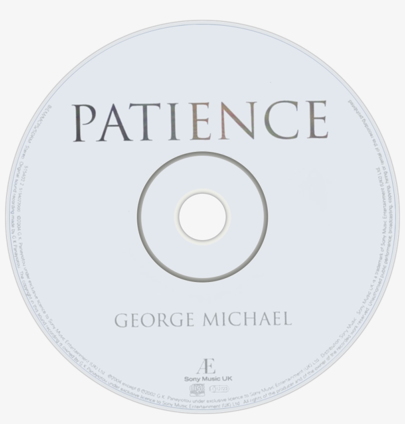 George Michael Patience Cd Disc Image - Cd, transparent png #6062634
